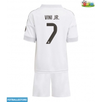 Real Madrid Vinicius Junior #7 Hjemmedraktsett Barn 2025-26 Kortermet (+ Korte bukser)